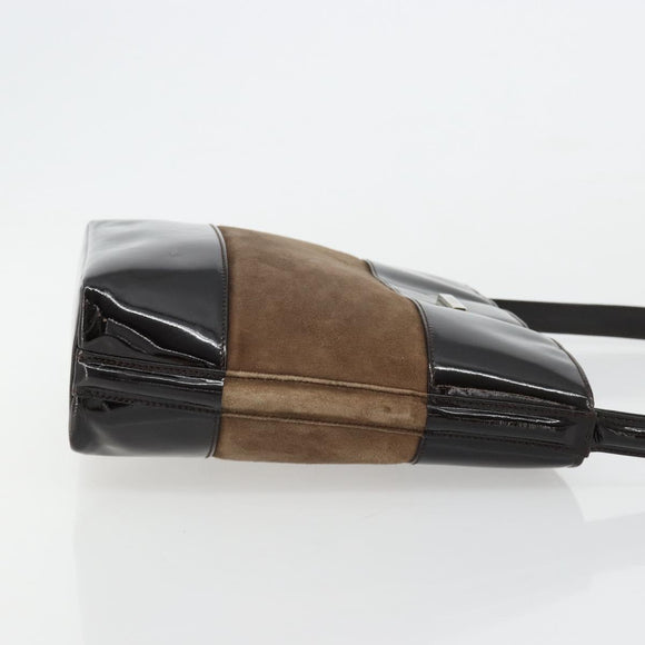 GUCCI Shoulder Bag Suede Brown 000 1013 0555 Auth bs34539