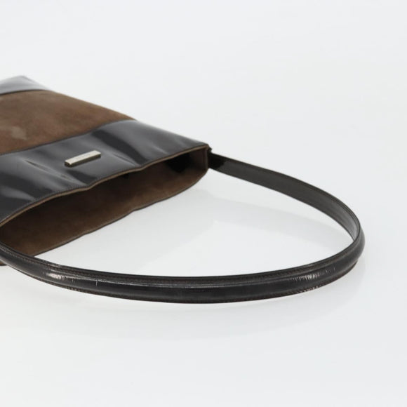 GUCCI Shoulder Bag Suede Brown 000 1013 0555 Auth bs34539