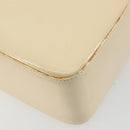 CHANEL Tote Bag Patent leather Ivory Gold CC Auth bs34540-9