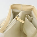 CHANEL Tote Bag Patent leather Ivory Gold CC Auth bs34540-21