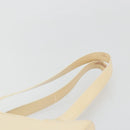 CHANEL Tote Bag Patent leather Ivory Gold CC Auth bs34540-14