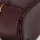 CHANEL Vanity Pouch Caviar Skin Bordeaux Gold CC Auth bs34541-13