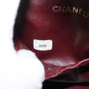 CHANEL Vanity Pouch Caviar Skin Bordeaux Gold CC Auth bs34541-22