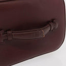 CHANEL Vanity Pouch Caviar Skin Bordeaux Gold CC Auth bs34541-7