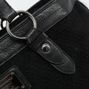 BURBERRY Blue Label Hand Bag Canvas Black Auth bs34542-17