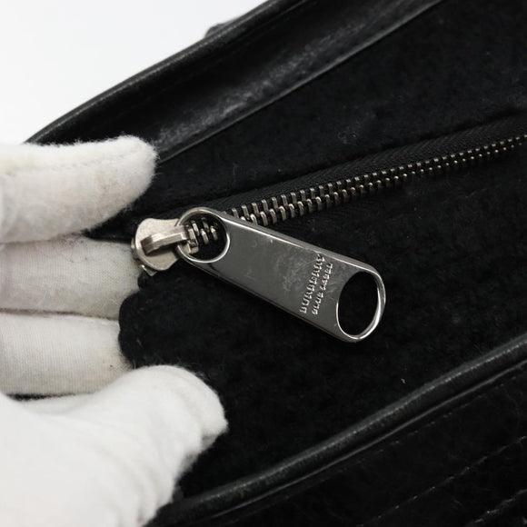 BURBERRY Blue Label Hand Bag Canvas Black Auth bs34542