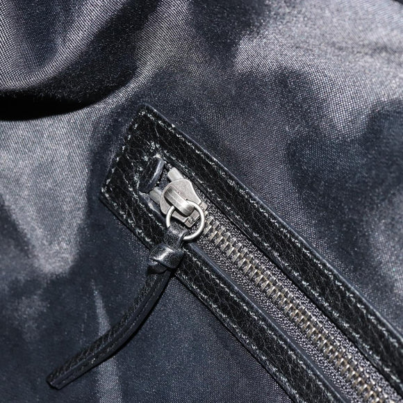 BURBERRY Blue Label Hand Bag Canvas Black Auth bs34542