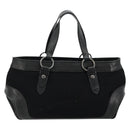 BURBERRY Blue Label Hand Bag Canvas Black Auth bs34542-2
