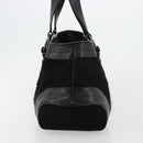BURBERRY Blue Label Hand Bag Canvas Black Auth bs34542-4