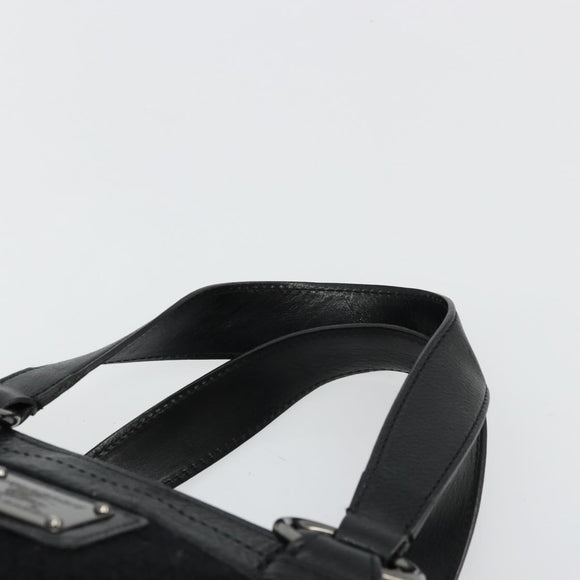 BURBERRY Blue Label Hand Bag Canvas Black Auth bs34542