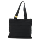 Salvatore Ferragamo Vala Tote Bag Canvas Black Gold Auth bs34543-13