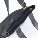 Salvatore Ferragamo Vala Tote Bag Canvas Black Gold Auth bs34543-6