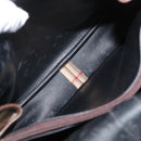Burberrys Nova Check Shoulder Bag Canvas Leather Beige Gold Auth bs34544-20