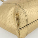 BOTTEGA VENETA INTRECCIATO Tote Bag Leather Gold Auth bs34545-16