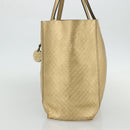 BOTTEGA VENETA INTRECCIATO Tote Bag Leather Gold Auth bs34545-4