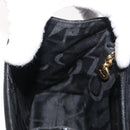 Salvatore Ferragamo Vala Hand Bag Patent leather 2way Black Gold Auth bs34547-21