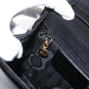 Salvatore Ferragamo Vala Hand Bag Patent leather 2way Black Gold Auth bs34547-22