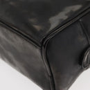 CHANEL Clutch Bag Patent leather Black Gold CC Auth bs34548-10