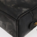 CHANEL Clutch Bag Patent leather Black Gold CC Auth bs34548-12