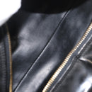 CHANEL Clutch Bag Patent leather Black Gold CC Auth bs34548-15