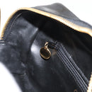 CHANEL Clutch Bag Patent leather Black Gold CC Auth bs34548-18