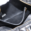 CHANEL Clutch Bag Patent leather Black Gold CC Auth bs34548-19