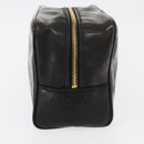 CHANEL Clutch Bag Patent leather Black Gold CC Auth bs34548-5