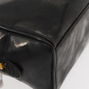 CHANEL Clutch Bag Patent leather Black Gold CC Auth bs34548-9