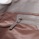 Jimmy Choo Tote Bag Leather Gray Gold Auth bs34549-20