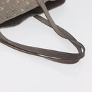 Jimmy Choo Tote Bag Leather Gray Gold Auth bs34549-7