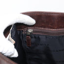 BURBERRY Nova Check Tote Bag Canvas Leather 2way Beige Silver Auth bs34550-21