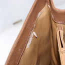 GUCCI Bamboo Tote Bag Suede Leather Brown Gold 002 1186 0259 Auth bs34551-23
