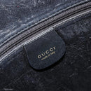 GUCCI Hand Bag Leather Black Gold 000 2058 0569 0 Auth bs34553-15