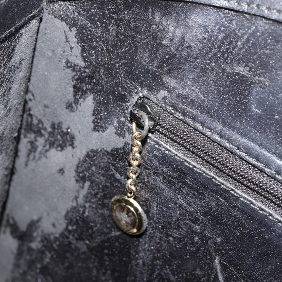 GUCCI Hand Bag Leather Black Gold 000 2058 0569 0 Auth bs34553