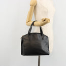 GUCCI Hand Bag Leather Black Gold 000 2058 0569 0 Auth bs34553-22