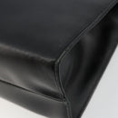 GUCCI Hand Bag Leather Black Gold 000 2058 0569 0 Auth bs34554-15