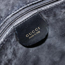 GUCCI Hand Bag Leather Black Gold 000 2058 0569 0 Auth bs34554-17