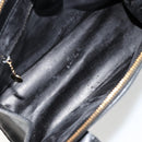 GUCCI Hand Bag Leather Black Gold 000 2058 0569 0 Auth bs34554-11