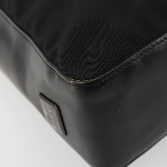 GUCCI Shoulder Bag Nylon Black Silver 001 3766 2123 Auth bs34556