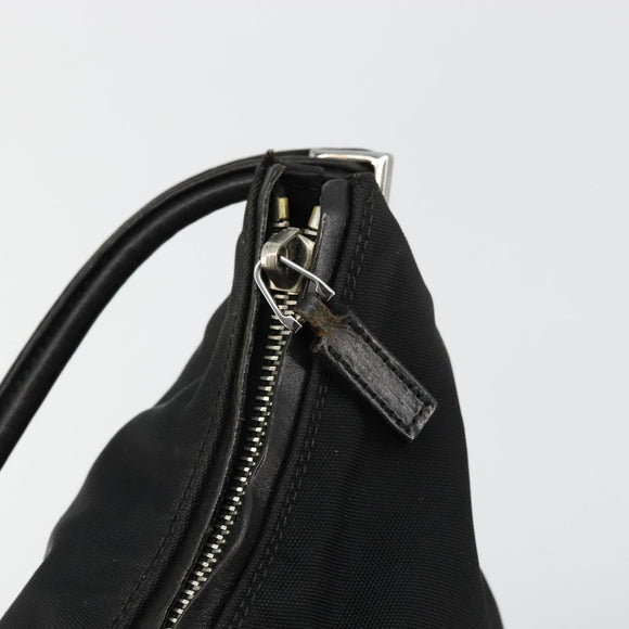 GUCCI Shoulder Bag Nylon Black Silver 001 3766 2123 Auth bs34556