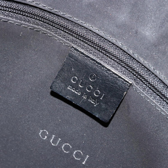 GUCCI Shoulder Bag Nylon Black Silver 001 3766 2123 Auth bs34556