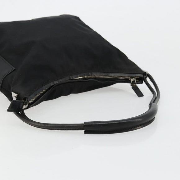 GUCCI Shoulder Bag Nylon Black Silver 001 3766 2123 Auth bs34556