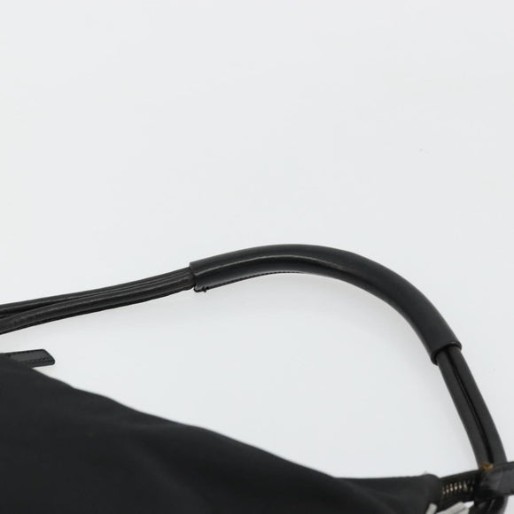 GUCCI Shoulder Bag Nylon Black Silver 001 3766 2123 Auth bs34556