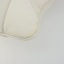 Salvatore Ferragamo Tote Bag Nylon White Silver Auth bs34557-8
