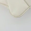 Salvatore Ferragamo Tote Bag Nylon White Silver Auth bs34557-15