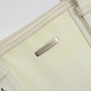 Salvatore Ferragamo Tote Bag Nylon White Silver Auth bs34557-18
