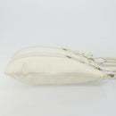 Salvatore Ferragamo Tote Bag Nylon White Silver Auth bs34557-3