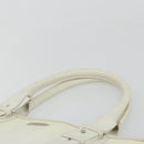 Salvatore Ferragamo Tote Bag Nylon White Silver Auth bs34557-14