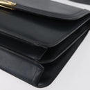 Christian Dior Shoulder Bag Leather Navy Gold Auth bs34558-11