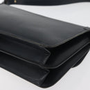 Christian Dior Shoulder Bag Leather Navy Gold Auth bs34558-13